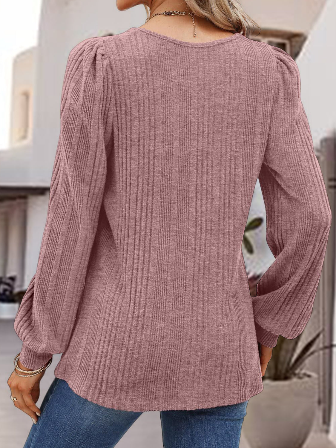 Ribbed Square Neck Top in 6 Colors