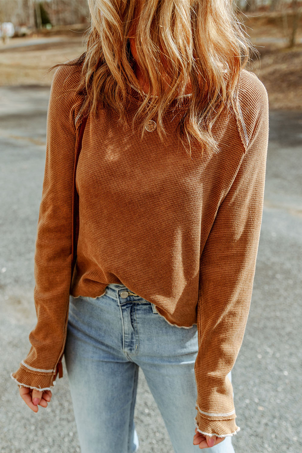 Long Raglan Sleeve Top in 2 Colors