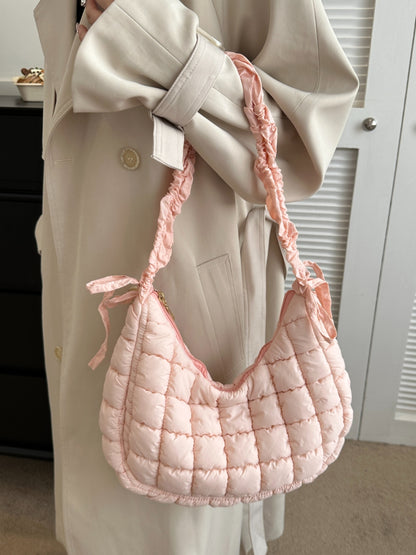 Bubble Quilted Shoulder Bag in 6 Colors