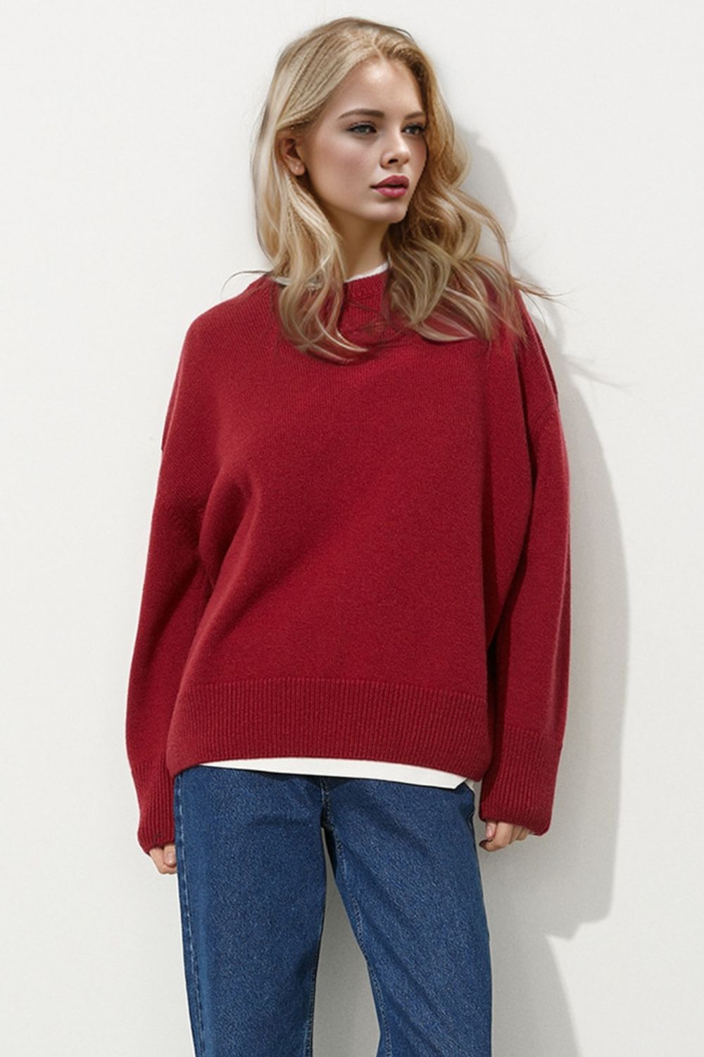 Dropped Shoulder Oversized Sweater in 6 Colors