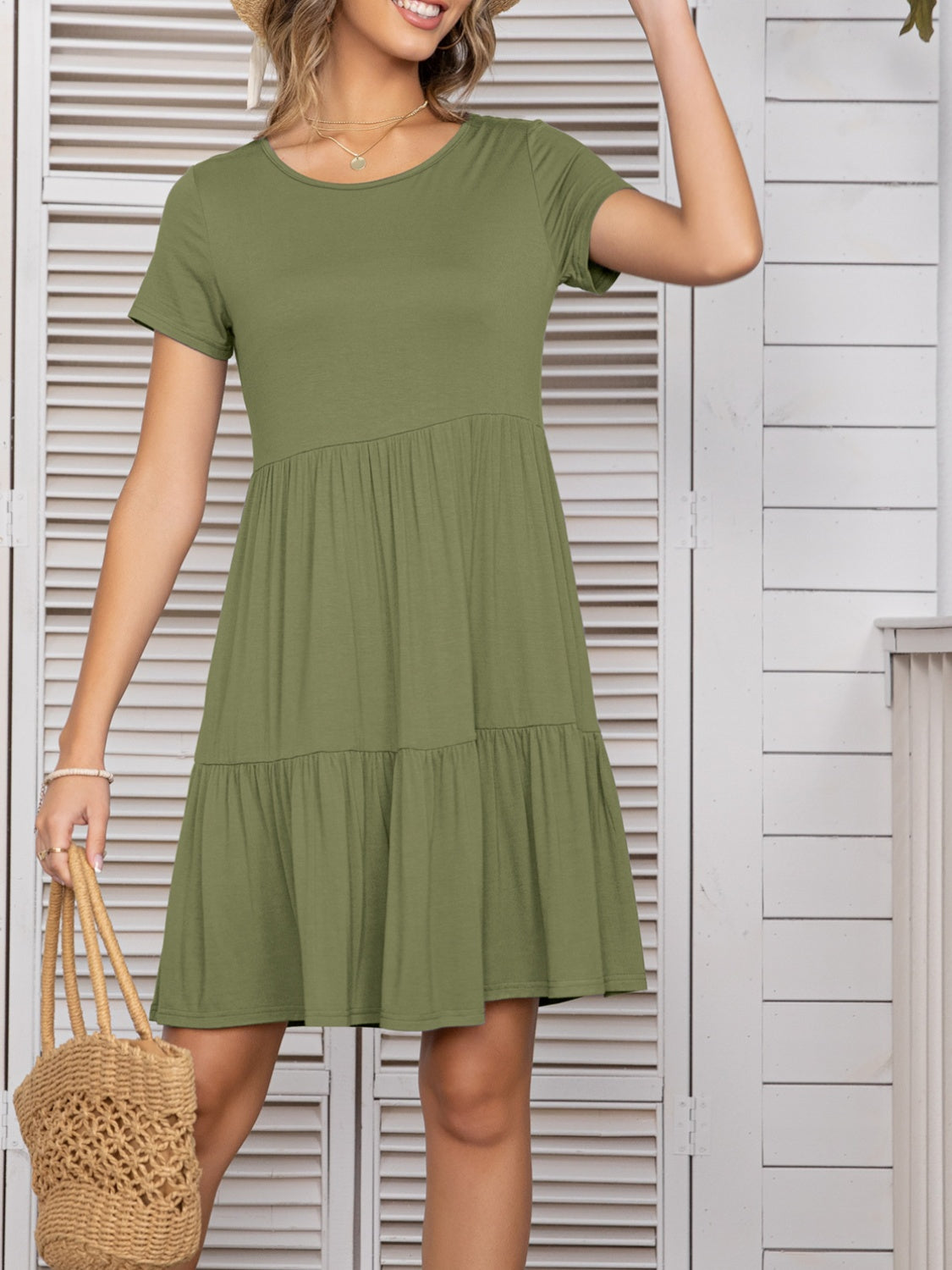 Short Sleeve Tee Dress in 9 Colors