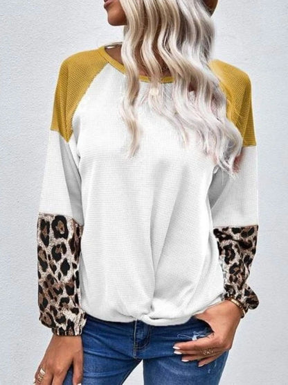 Twisted Color Block Top in 2 Colors