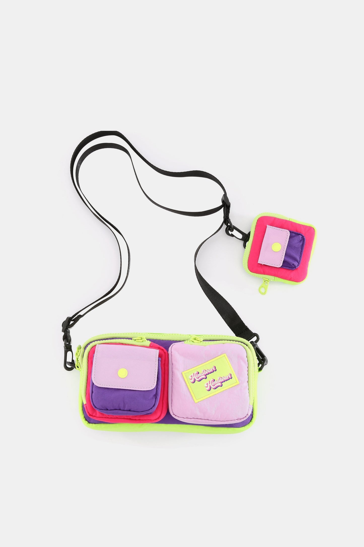 Nylon Crossbody Bag with EarPods Bag in 4 Colors