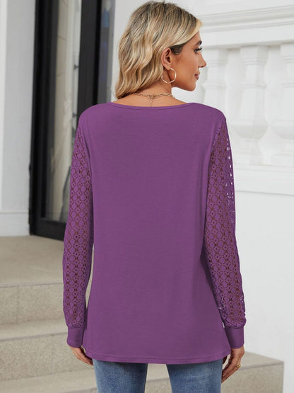 Cutout Long Sleeve Top in 6 Colors