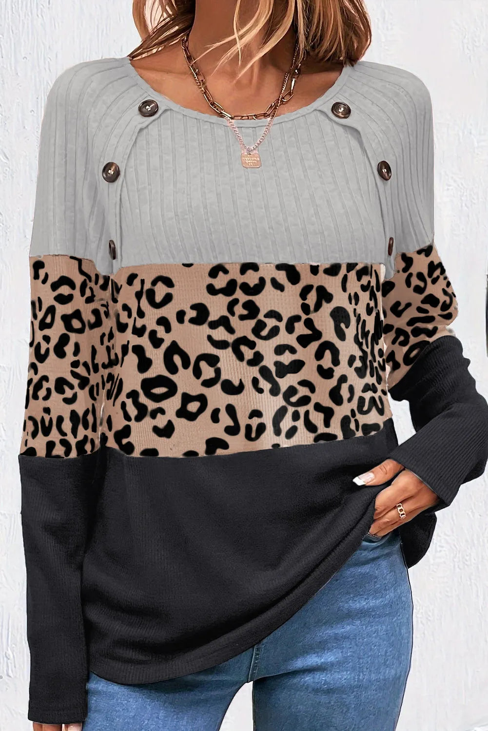 Leopard Long Sleeve Top in 3 Colors