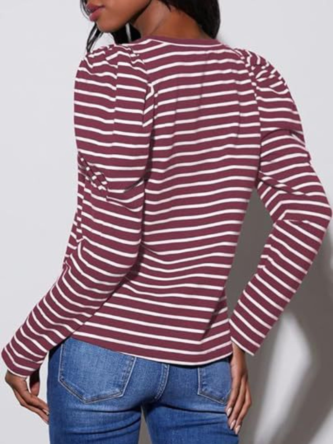 Striped Long Sleeve Top in 6 Colors - Olive Ave