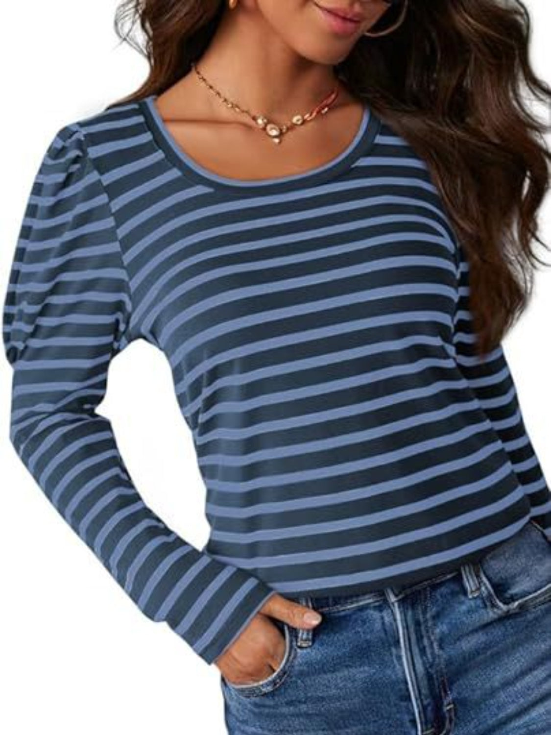 Striped Long Sleeve Top in 6 Colors - Olive Ave