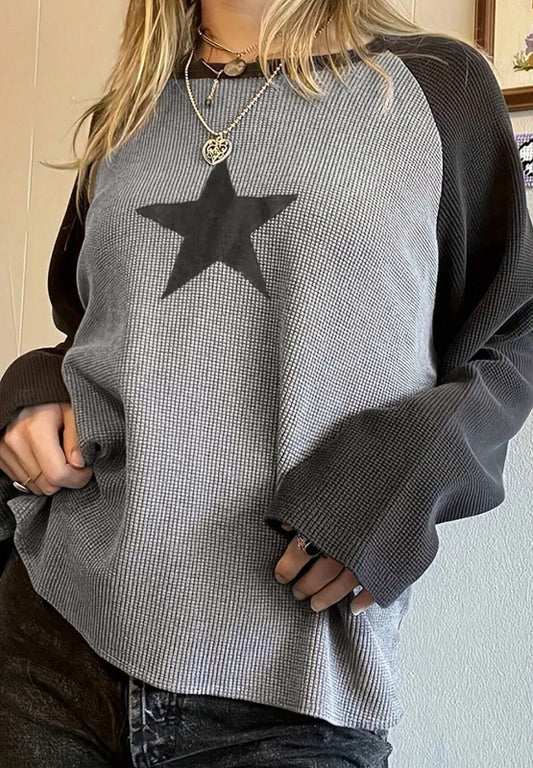 Star Raglan Sleeve Top