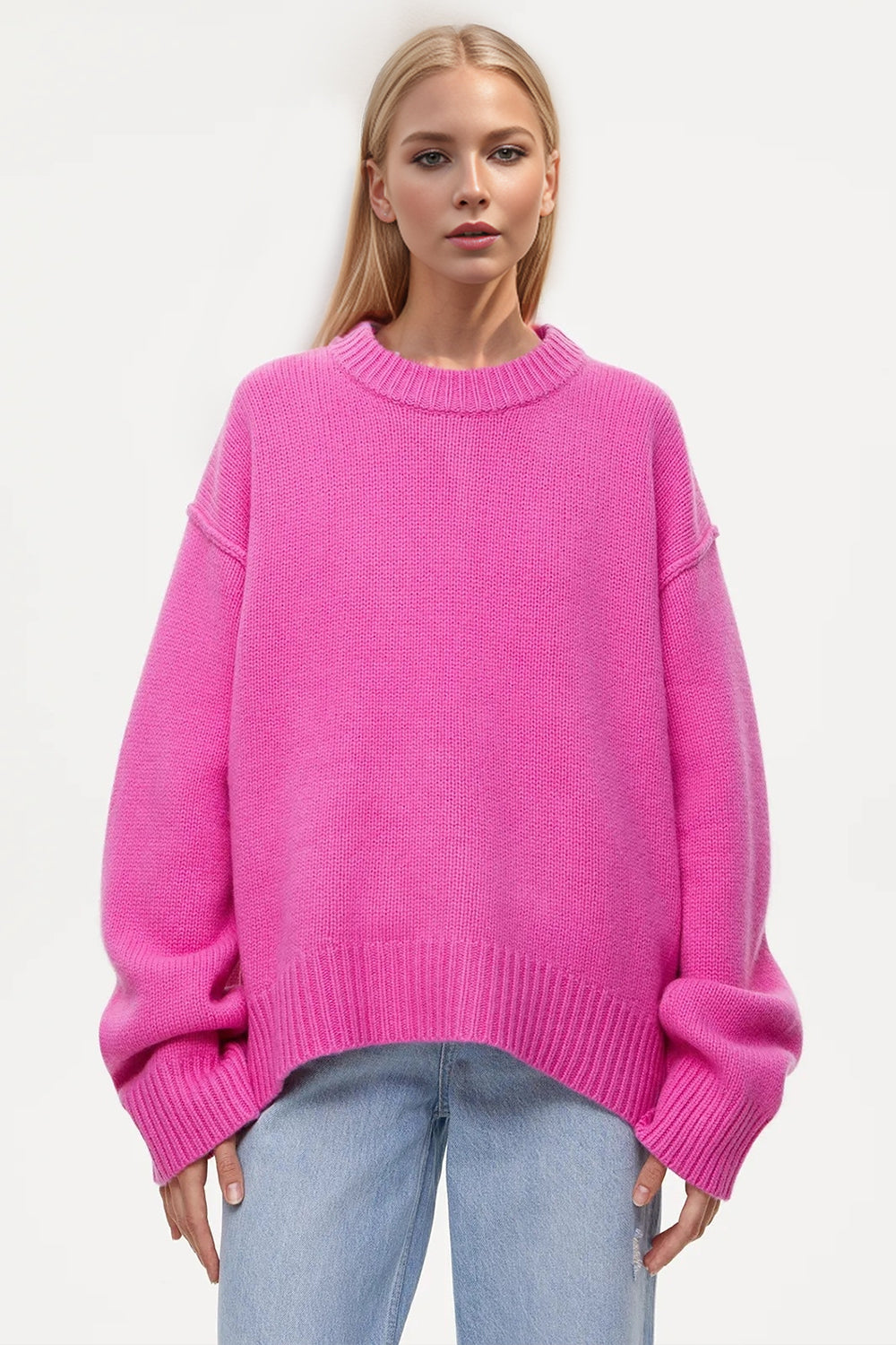 Dropped Shoulder Oversized Sweater in 5 Colors