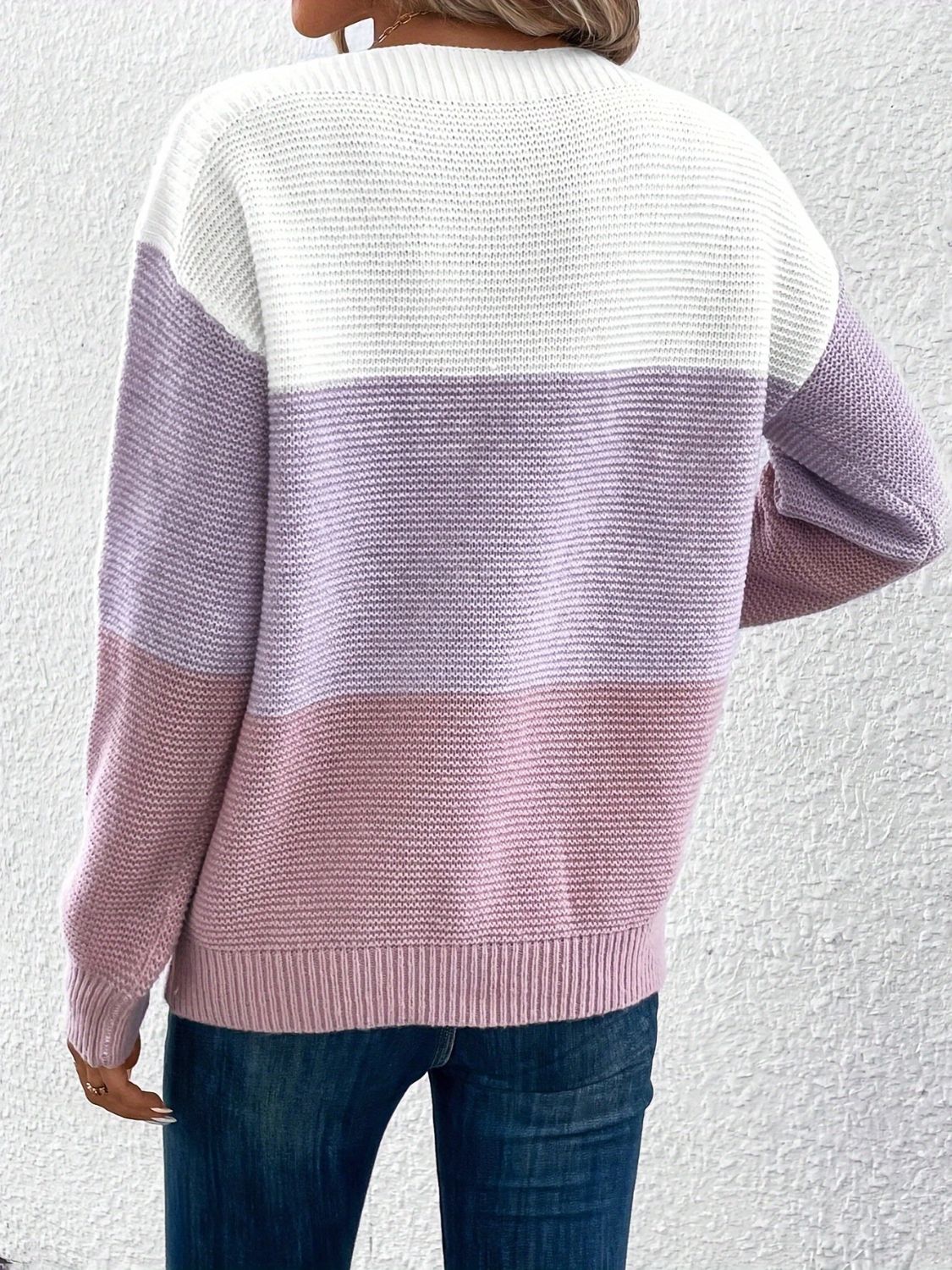 Color Block Boat Neck Sweater in 8 Colors