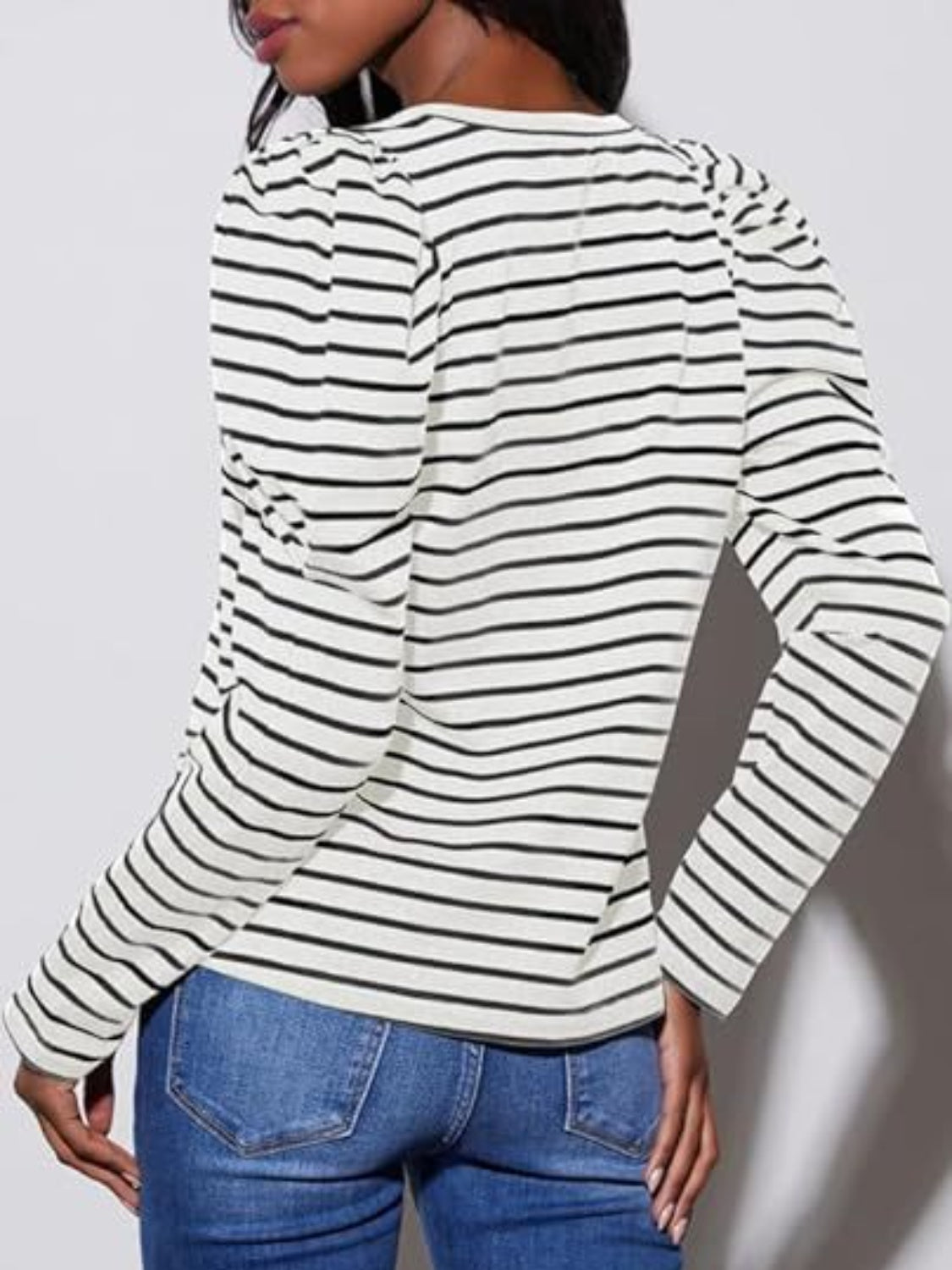 Striped Long Sleeve Top in 6 Colors - Olive Ave