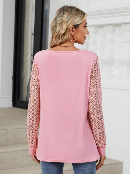 Cutout Long Sleeve Top in 6 Colors