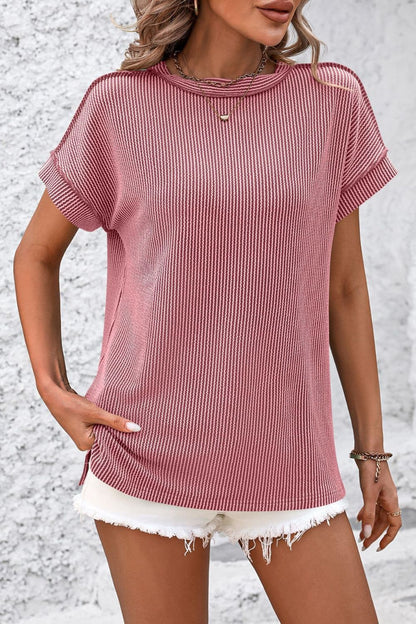 Striped Short Sleeve Top in 6 Colors