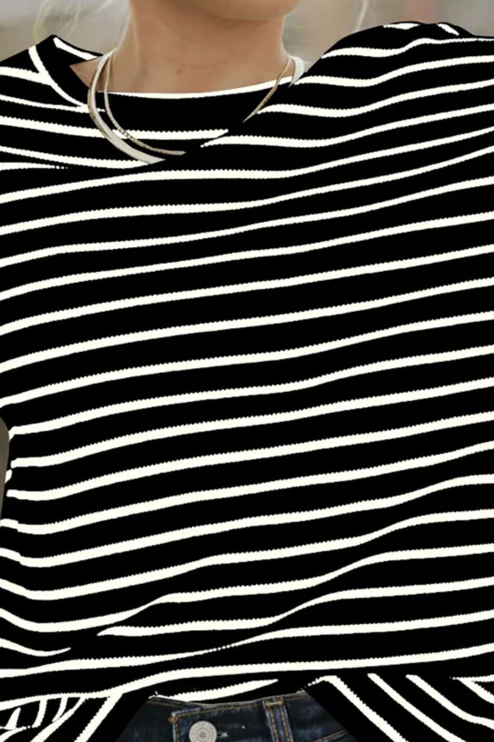 Striped Dropped Shoulder Top in 2 Colors