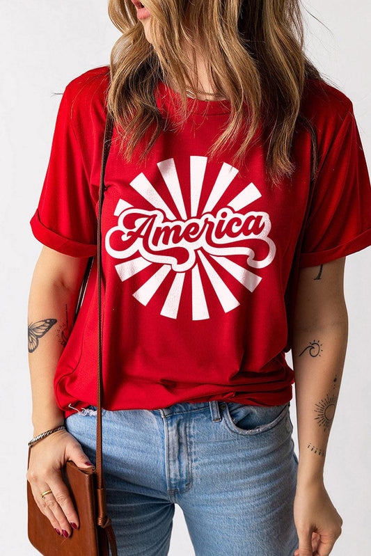 AMERICA Graphic Tee - Olive Ave