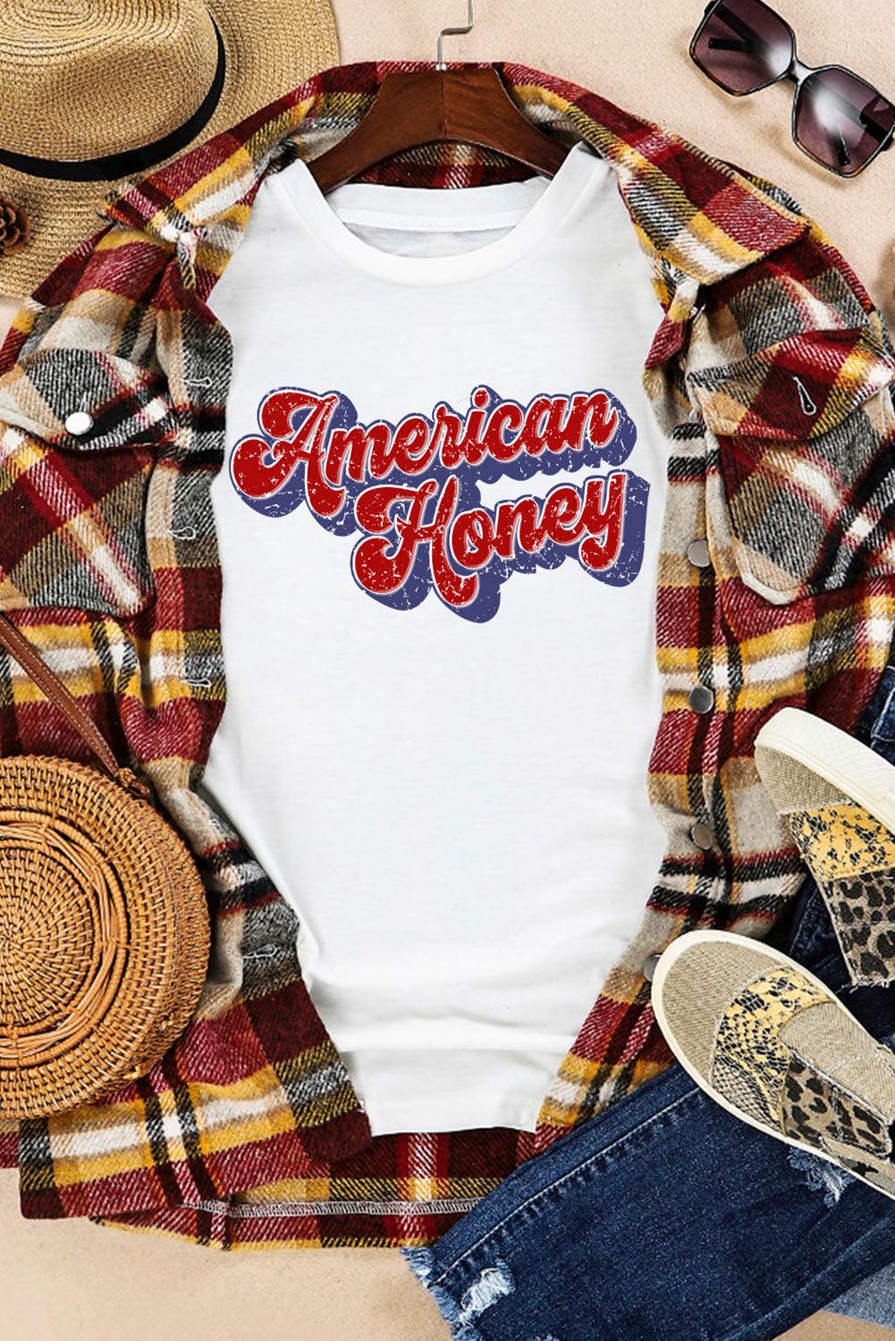 AMERICAN HONEY Cuffed Tee - Olive Ave