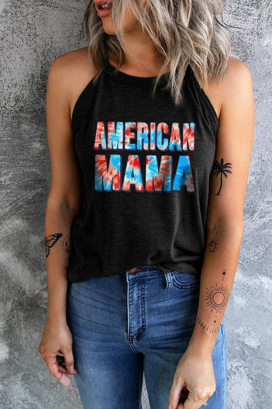 AMERICAN MAMA Graphic Tank - Olive Ave