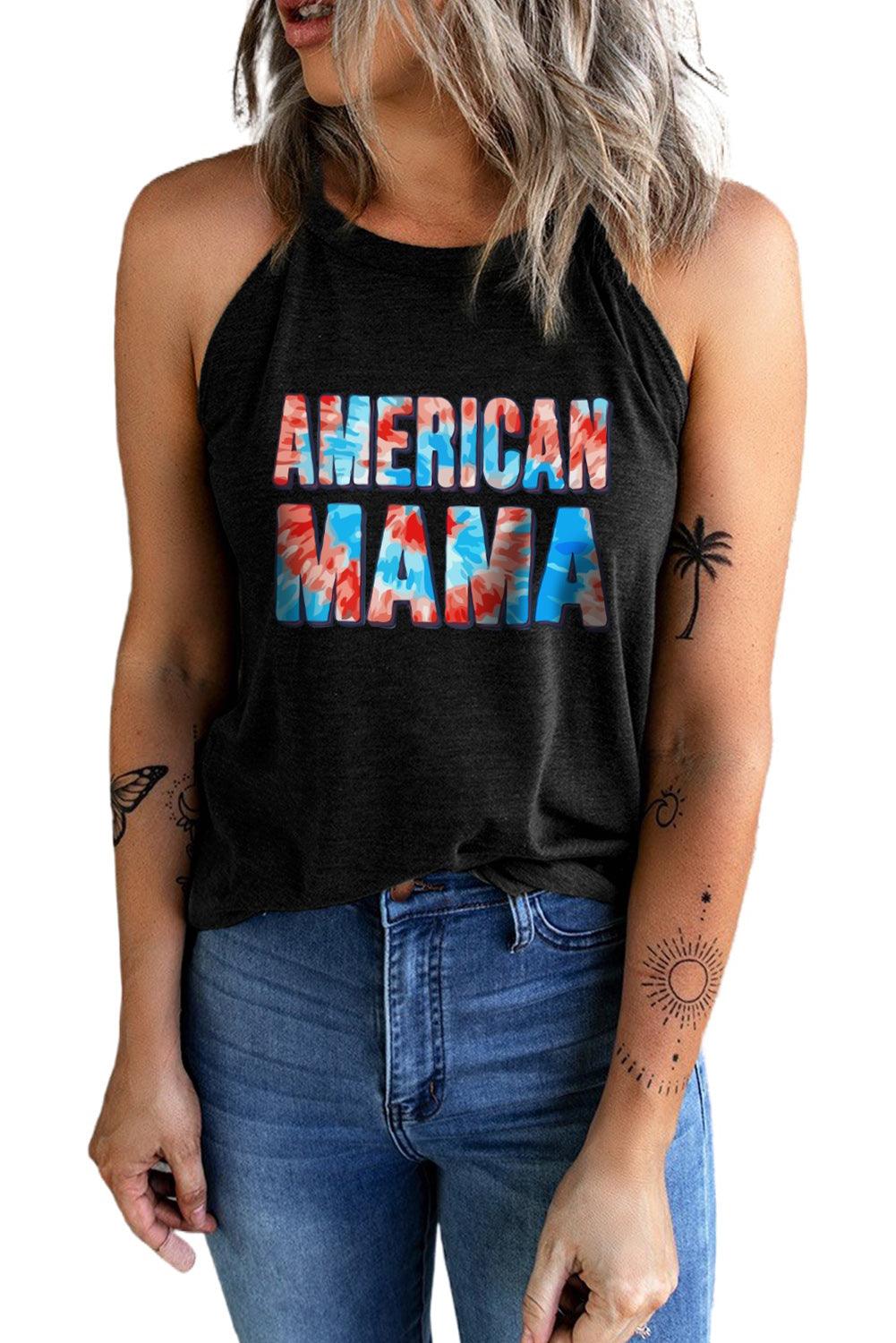 AMERICAN MAMA Graphic Tank - Olive Ave