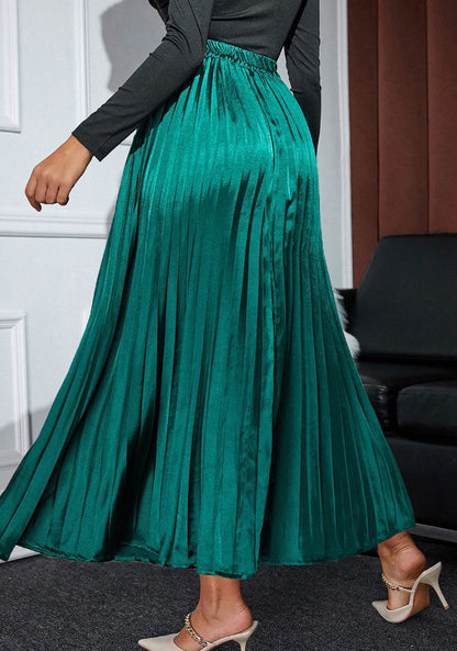 Pleated Midi Skirt