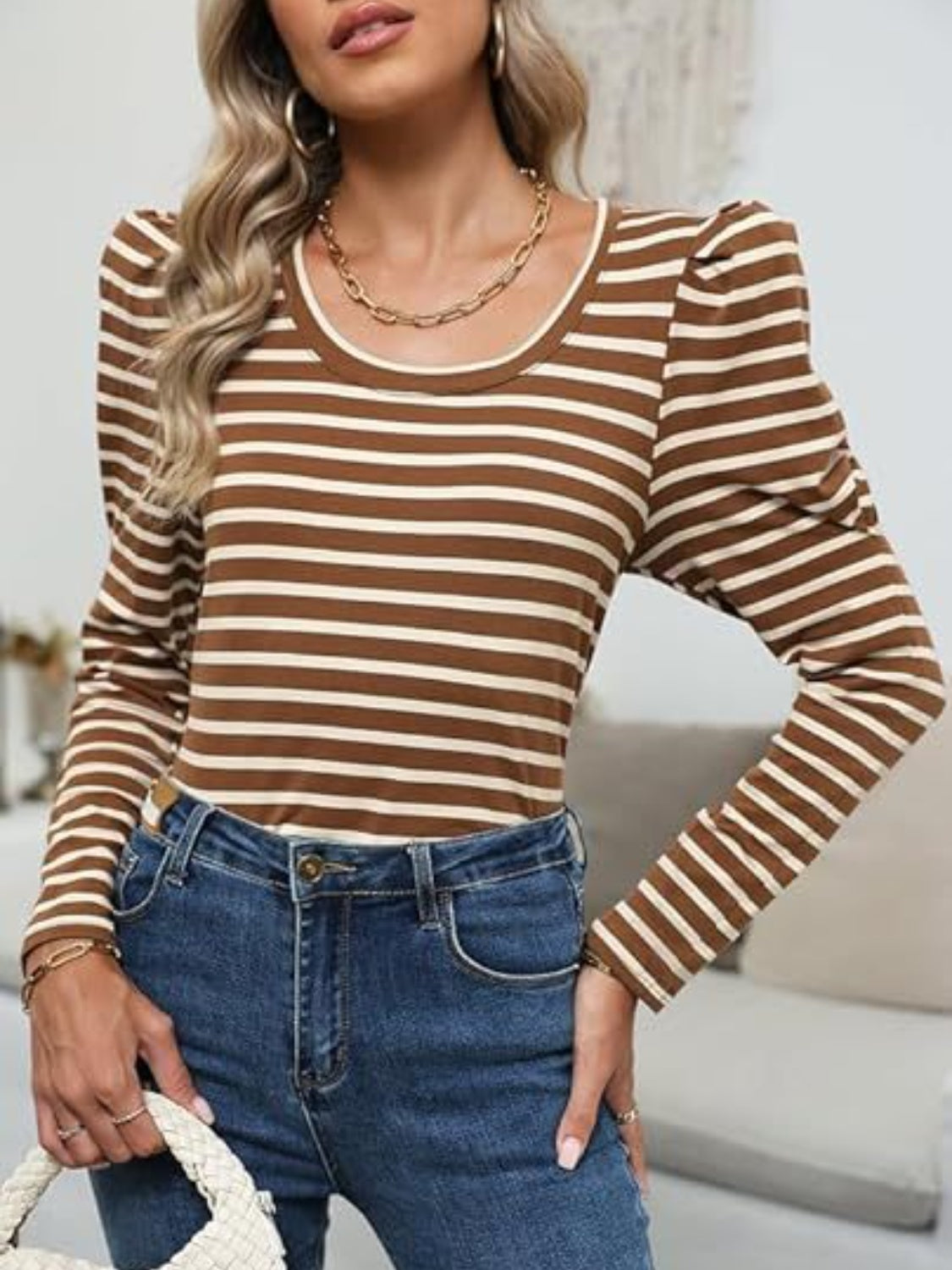 Striped Long Sleeve Top in 6 Colors - Olive Ave