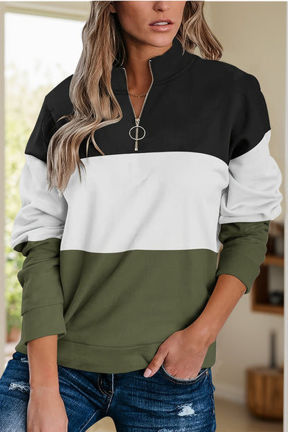 Full Size Color Block Sweatshirt in 3 Colors