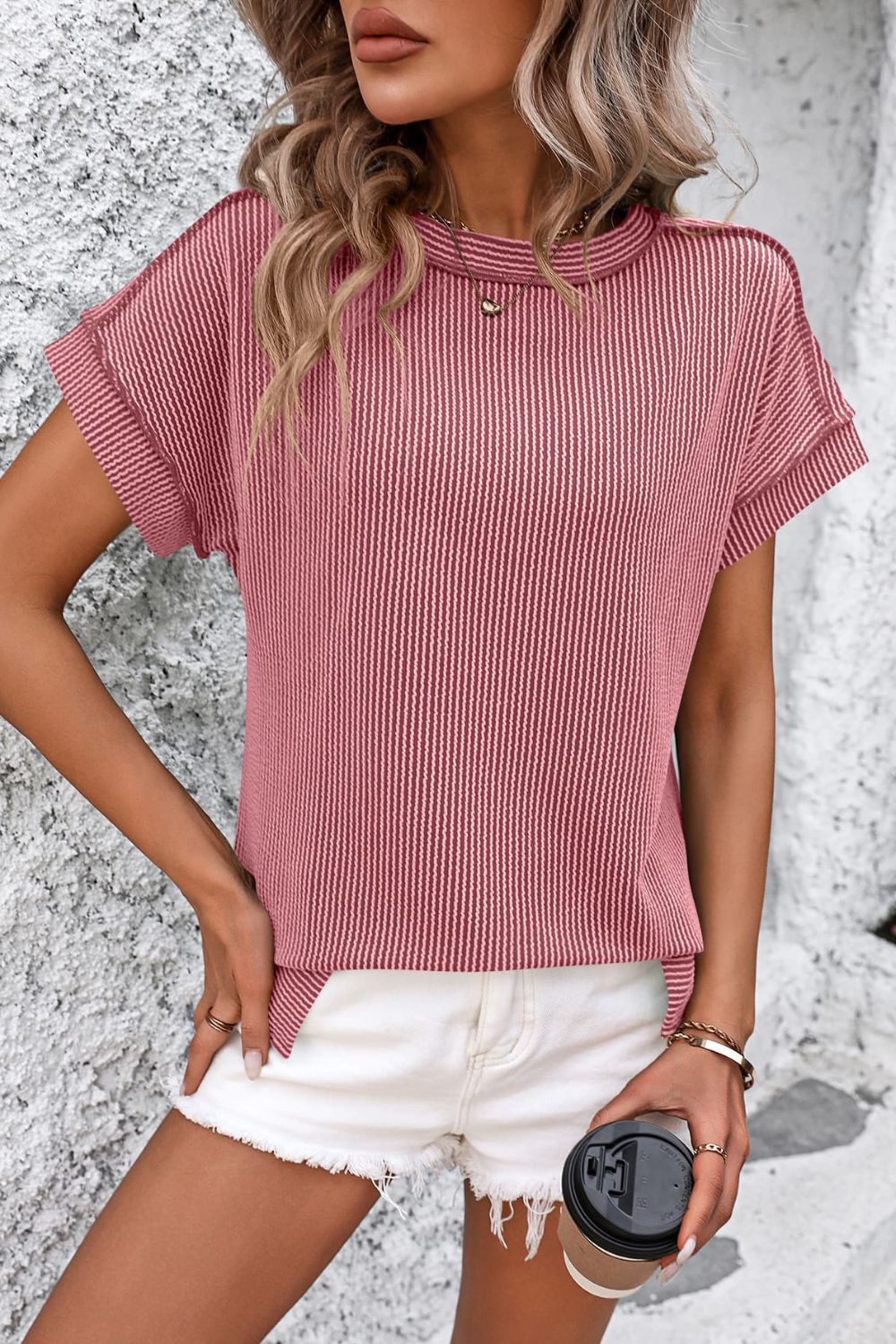 Striped Short Sleeve Top in 6 Colors