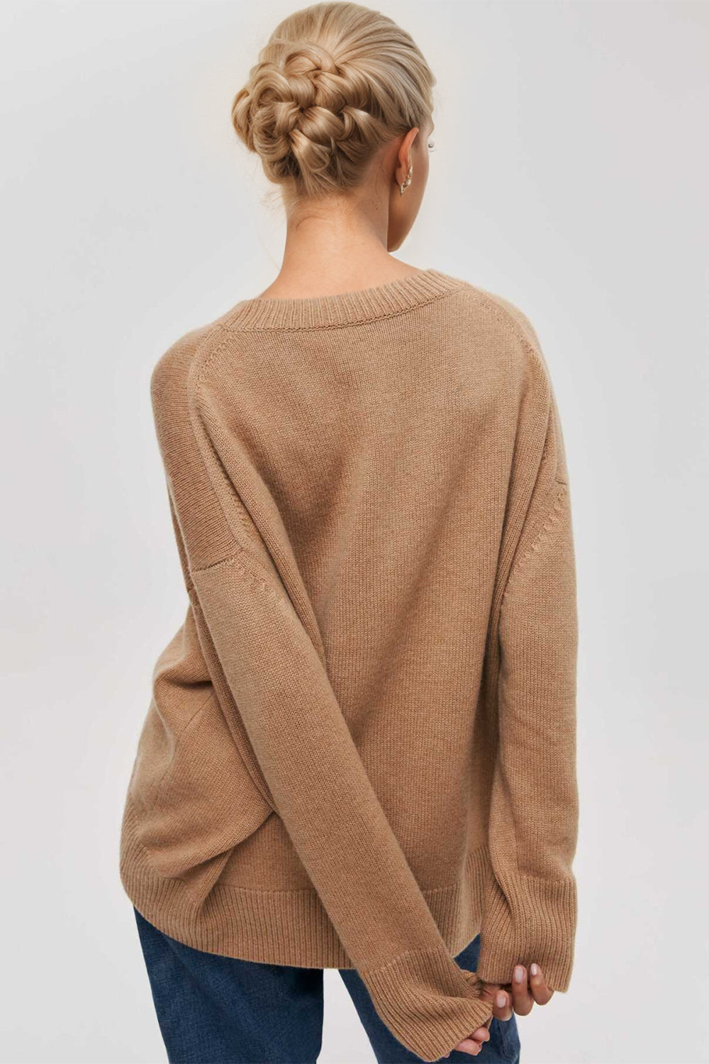 Dropped Shoulder Oversized Sweater in 6 Colors