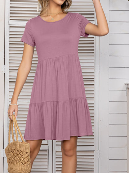 Short Sleeve Tee Dress in 9 Colors