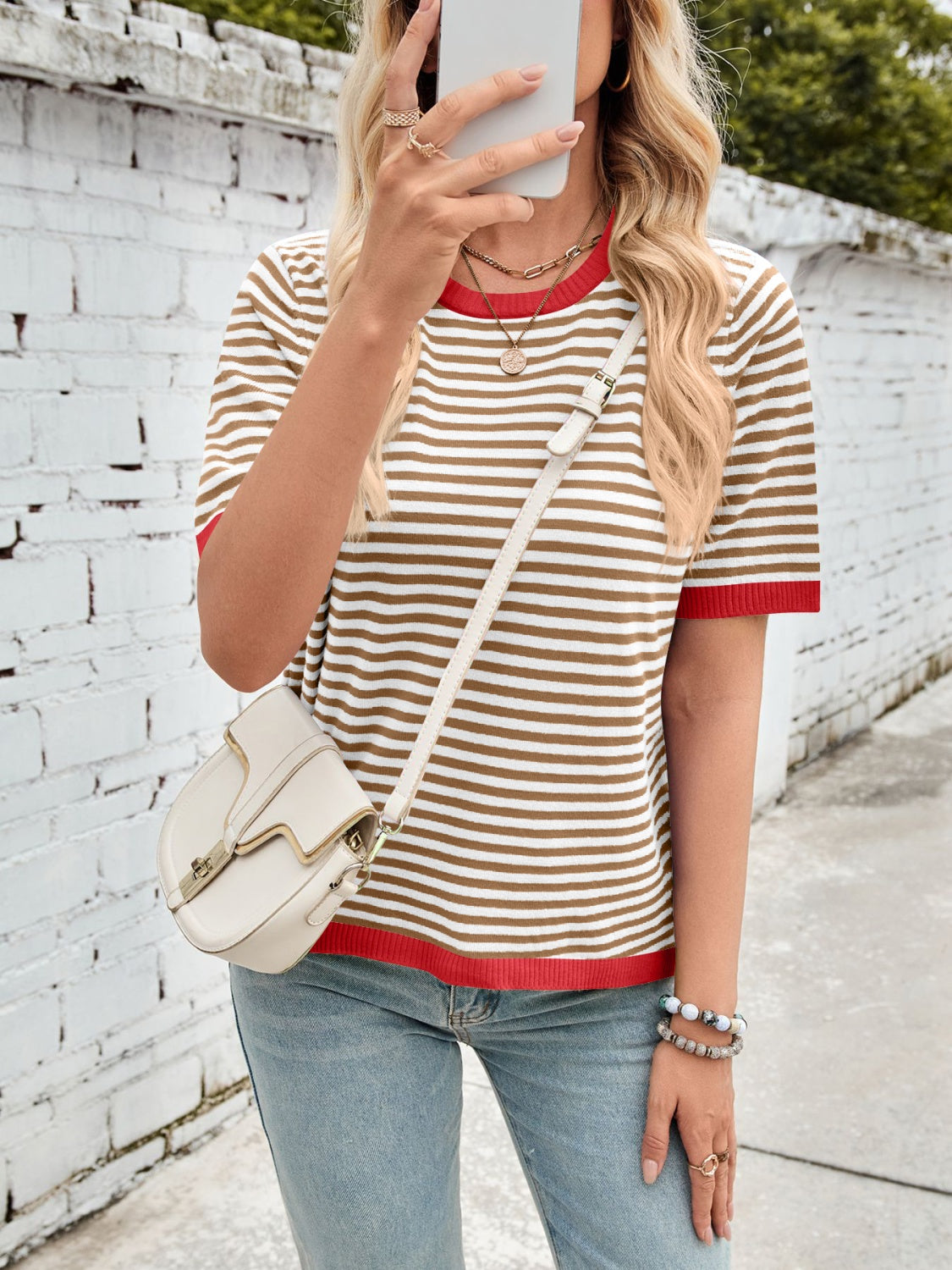 Striped Contrast Top in 7 Colors