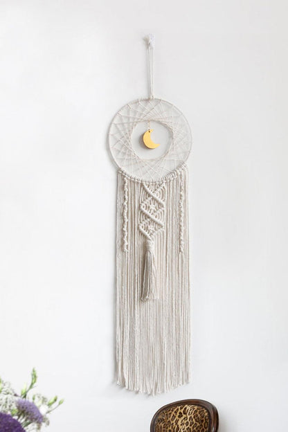 Bohemian Hand-Woven Moon Macrame Wall Hanging - Olive Ave