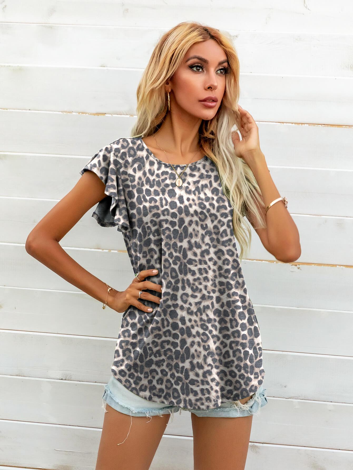 Butterfly Sleeve Top in Several Prints in 12 Colors - Olive Ave