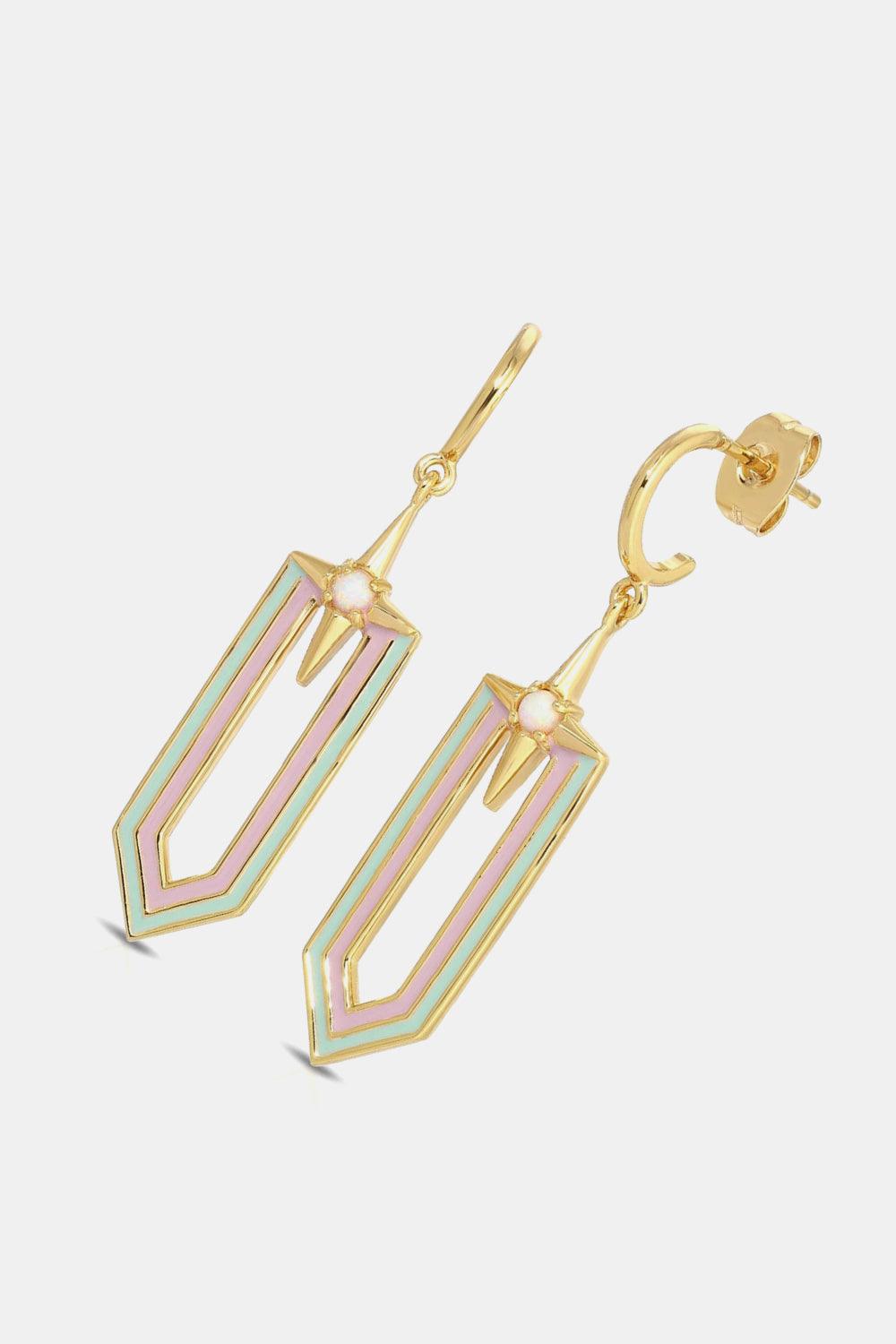 C-Hoop Star Drop Earrings - Olive Ave