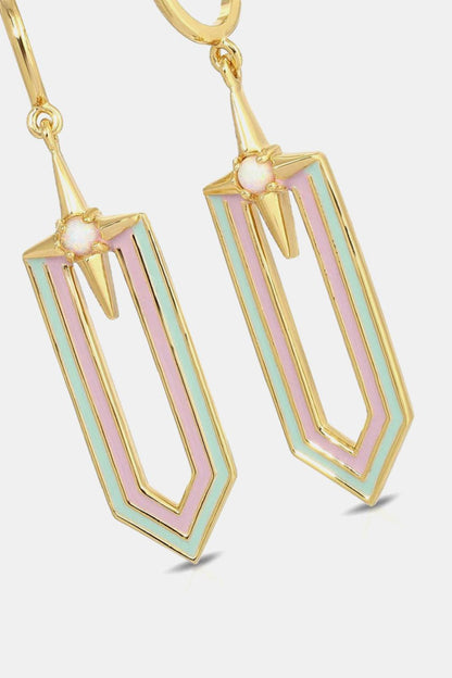 C-Hoop Star Drop Earrings - Olive Ave