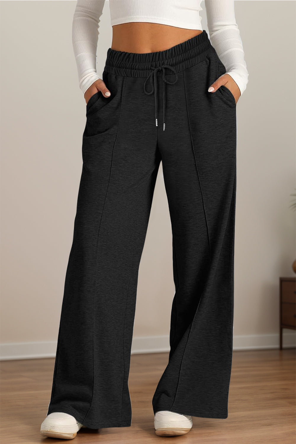 Drawstring Wide Leg Pants in 7 Colors