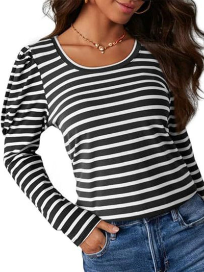 Striped Long Sleeve Top in 6 Colors - Olive Ave