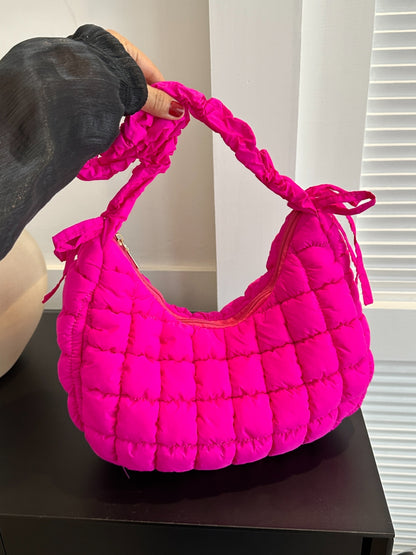 Bubble Quilted Shoulder Bag in 6 Colors