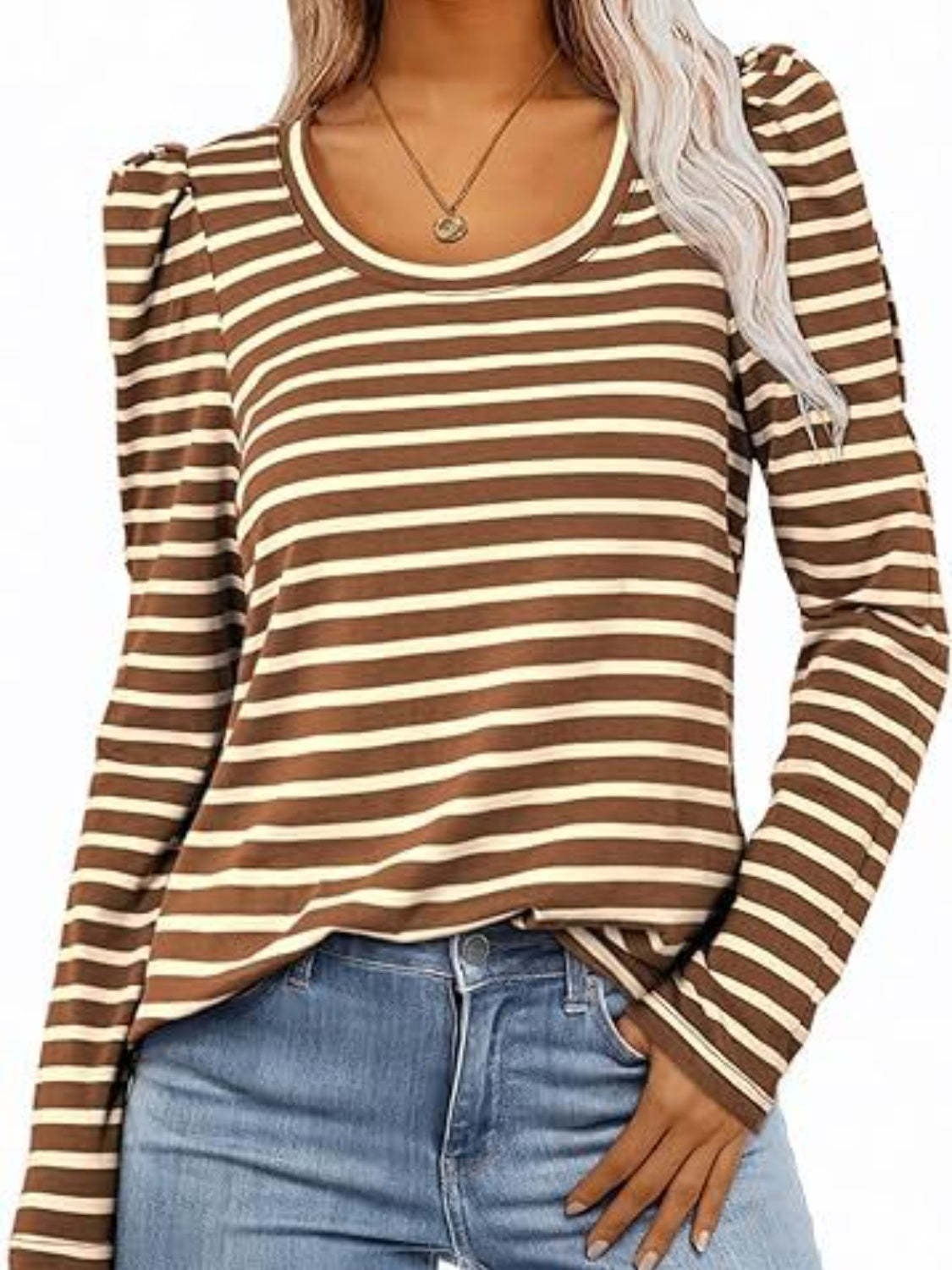 Striped Long Sleeve Top in 6 Colors - Olive Ave