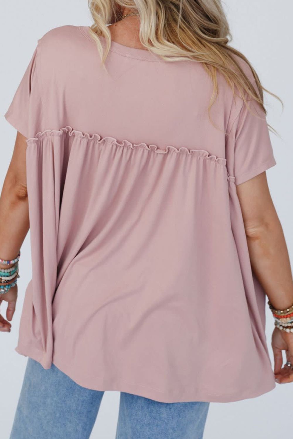 Frill Short Sleeve Top