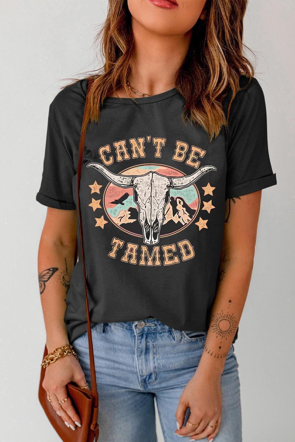 CAN'T BE TAMED Graphic Tee - Olive Ave