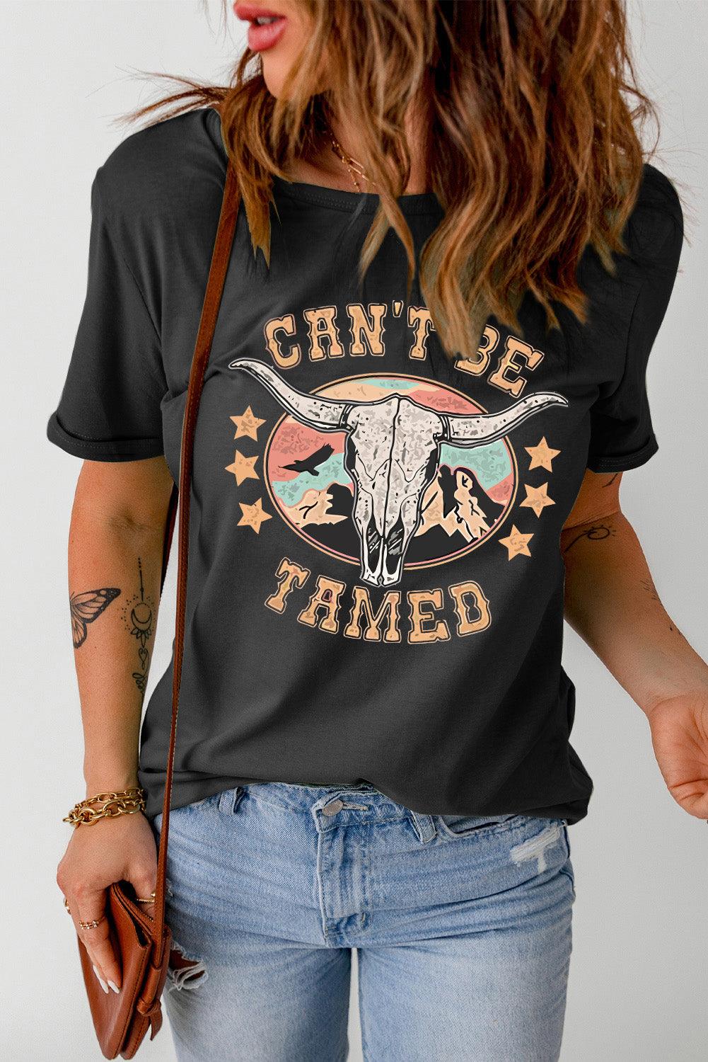 CAN'T BE TAMED Graphic Tee - Olive Ave