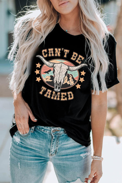 CAN'T BE TAMED Graphic Tee - Olive Ave