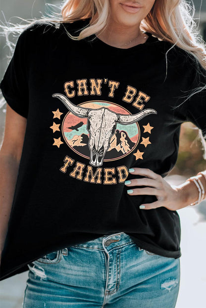 CAN'T BE TAMED Graphic Tee - Olive Ave