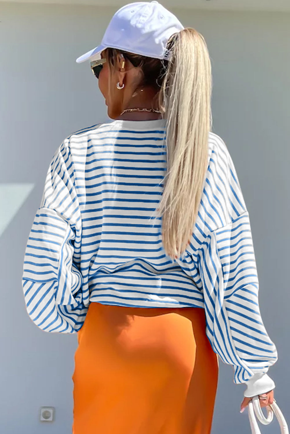 Striped Long Sleeve Sweatshirt