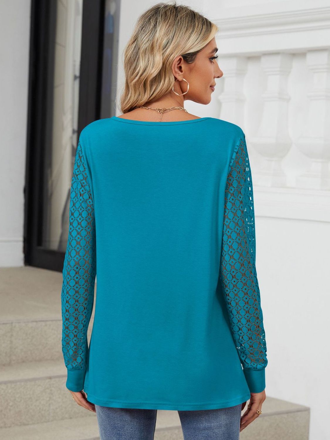 Cutout Long Sleeve Top in 6 Colors