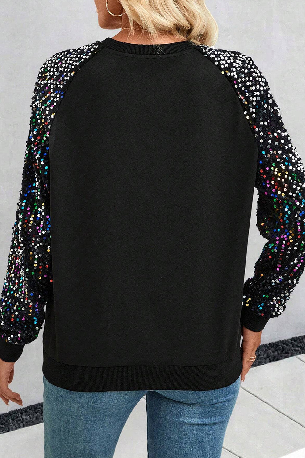 Sequin Long Sleeve Top