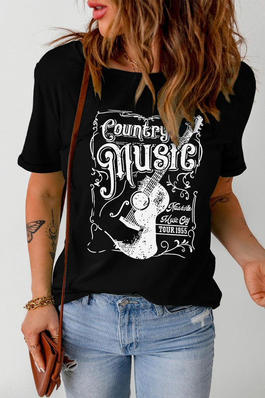 COUNTRY MUSIC Graphic Tee - Olive Ave