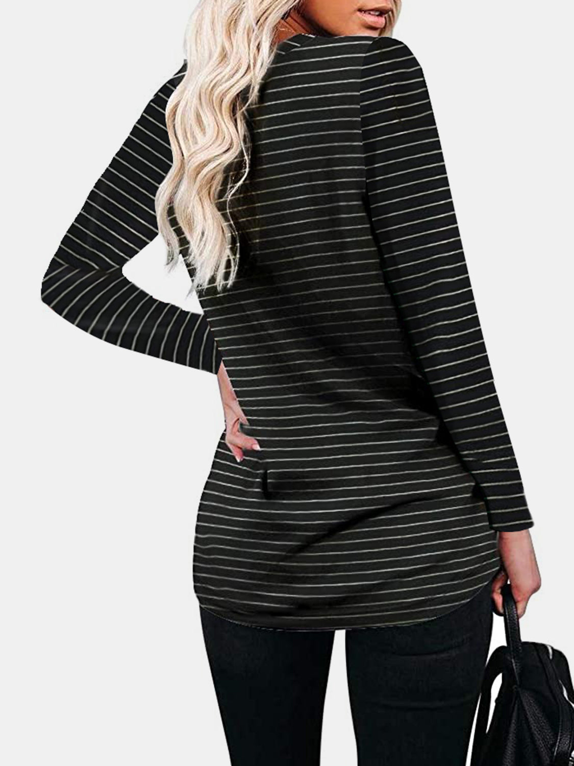 Striped Long Sleeve Tee in 7 Colors