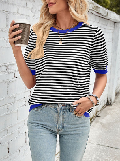 Striped Contrast Top in 7 Colors