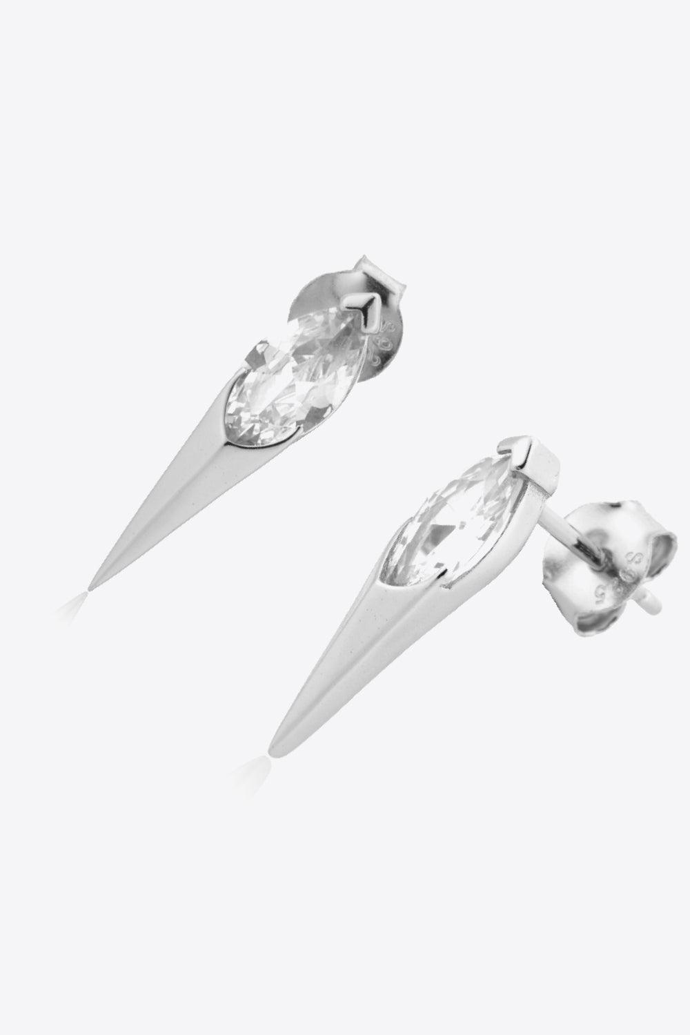 Dagger Sterling Silver Earrings - Olive Ave