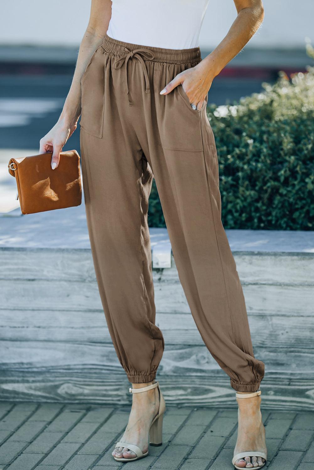 Daisy Joggers with Pockets - Olive Ave